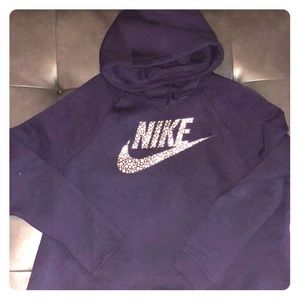 Purple Nike Funnel-Neck Hoodie XL